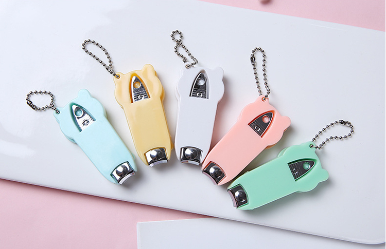 Wholesale stainless steel carton cute baby finger nail clipper toe nail cutting tools C0168