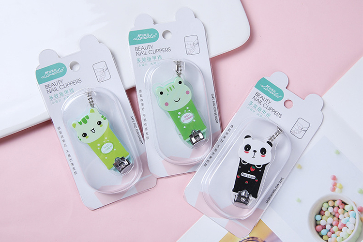 Wholesale stainless steel carton cute baby finger nail clipper toe nail cutting tools C0168