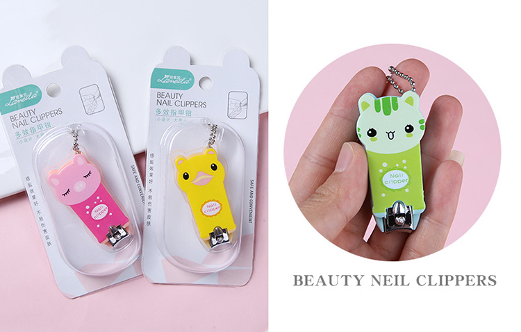 Wholesale stainless steel carton cute baby finger nail clipper toe nail cutting tools C0168