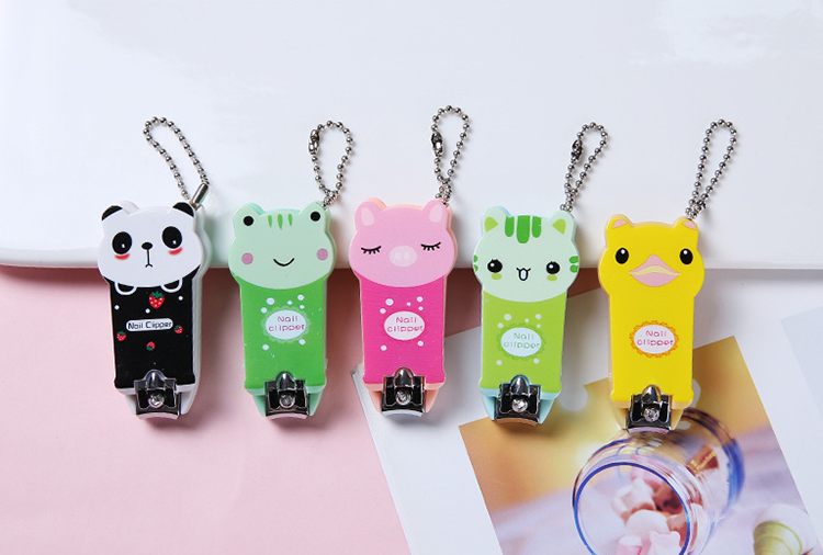 Wholesale stainless steel carton cute baby finger nail clipper toe nail cutting tools C0168