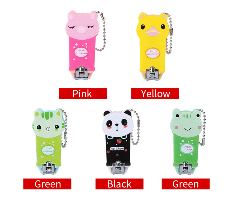 Wholesale stainless steel carton cute baby finger nail clipper toe nail cutting tools C0168