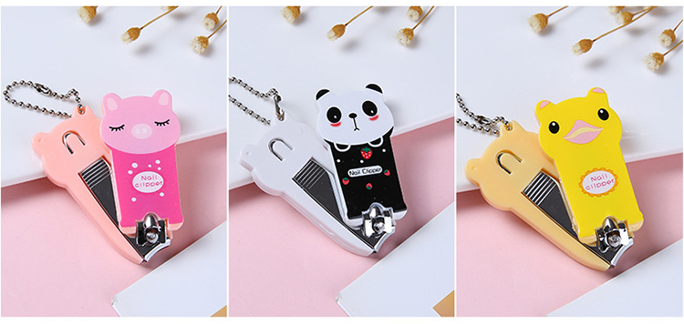 Wholesale stainless steel carton cute baby finger nail clipper toe nail cutting tools C0168