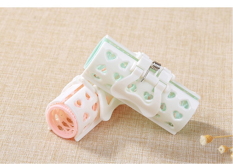 Women bouncy plastic hair curls rollers wholesale custom durable small hair rollers set diy styling hair curler C245