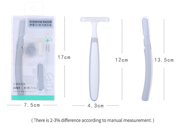 Lameila New arrivals beauty manual replaceable shaving razor brows hair remover best eyebrow trimmer A961