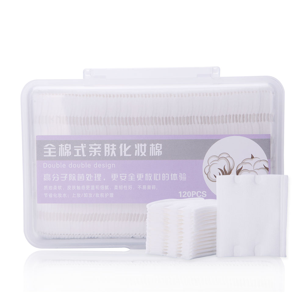 Meilamei 120pcs Cotton_pads Makeup Remover Disposable Cosmetic Cotton Pads For Face B113