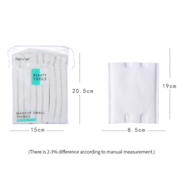 Meilamei Custom OEM 222pcs Organic Facial Makeup Remover Cotton Pads MLM-A502