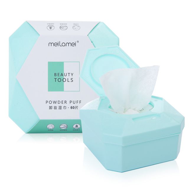 Meilamei soft thick makeup cleansing pad makeup remover cotton pads three layer thick cotton pad MLM-A507