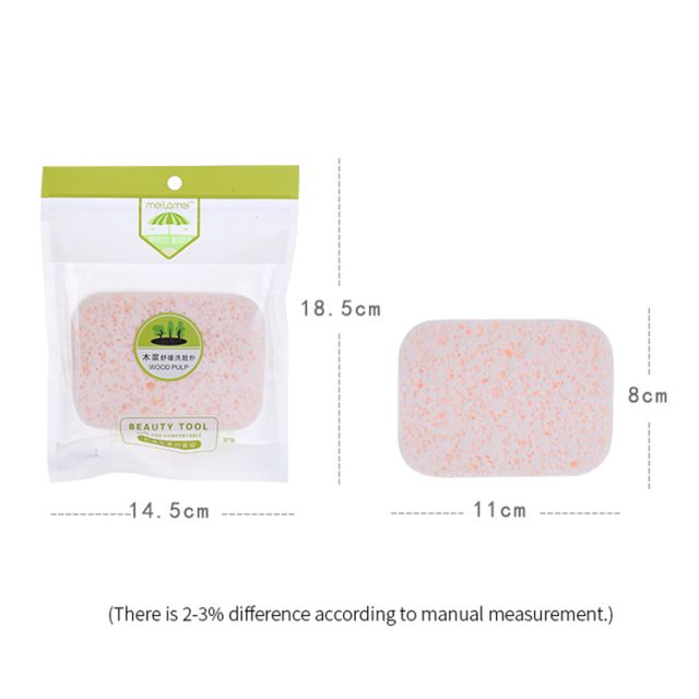 Meilamei 2pcs Wholesale Powder Puff Foundation Sponge Washable Cosmetic Puff Makeup Sponge MLM-B002