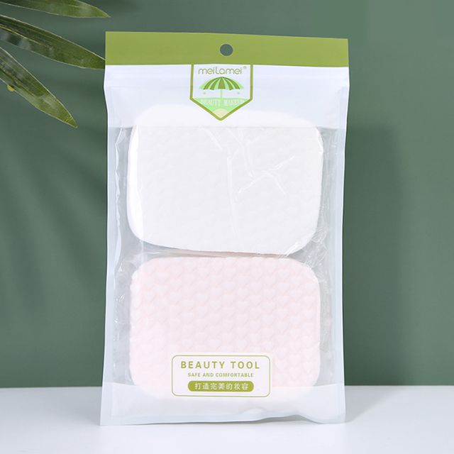 Meilamei New Arrival 2pcs/bag Beauty Tools Natural Face Cleansing Sponge With Packaging MLM-B010