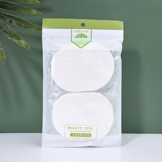 Meilamei New Arrival 2pcs/bag Beauty Tools Natural Face Cleansing Sponge With Packaging MLM-B010
