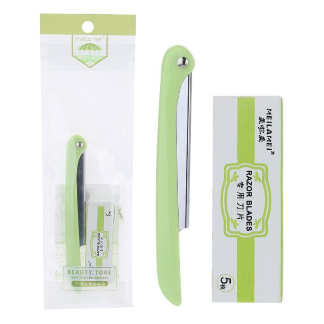 Various Eyebrow Cutters Double-headed Rust Free Folding Eyebrow Trimmer Razor MLM-C001