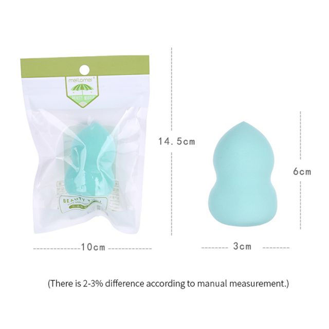 Meilamei Cosmetic Single Pack Mini Latex Free Gourd Shape Beauty Makeup Sponge MLM-E003-E004