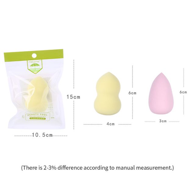 Meilamei Cosmetic Single Pack Mini Latex Free Gourd Shape Beauty Makeup Sponge MLM-E003-E004