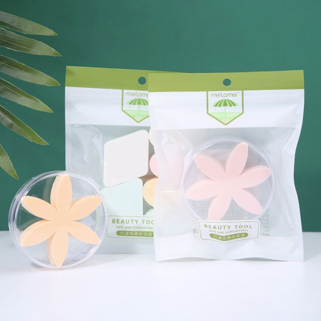 Meilamei Cosmetic Beauty Makeup Tools Soft Microfiber Foundation Makeup Puff Sets MLM-E026-E046