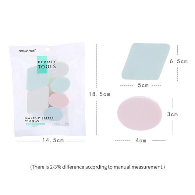 Various shapes Cosmetic Foundation Applicator Loose Powder Sponge Makeup Puff MLM-E508