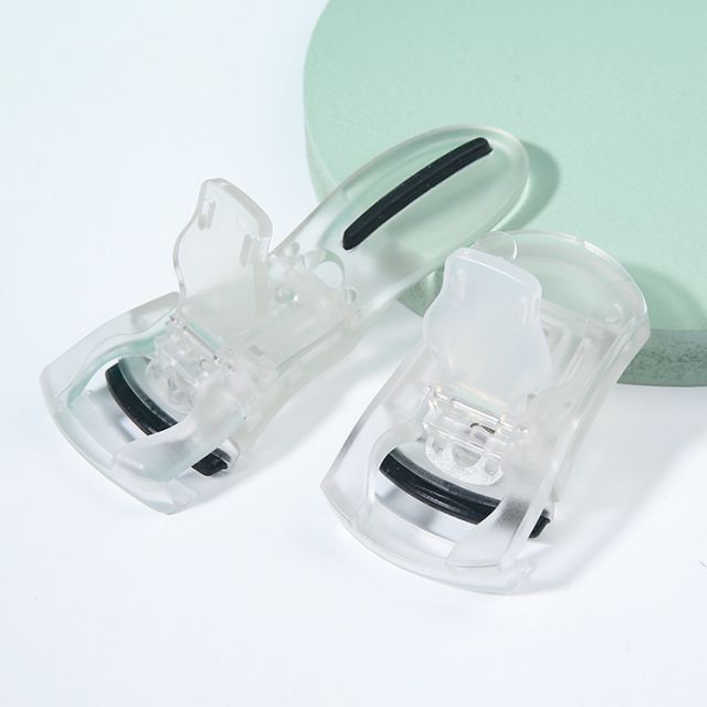 Meilamei Wholesale transparent Makeup Lash Curlers Plastic Small False Mini Eyelash Curler MLM-F500/F501