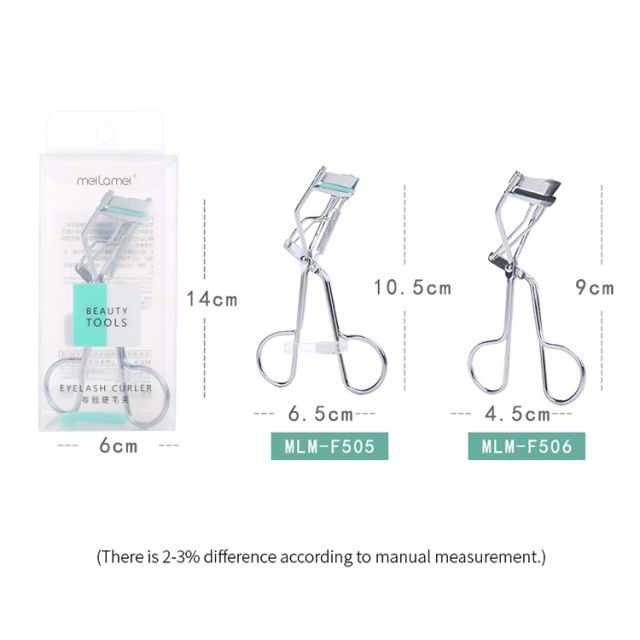 Meilamei Private Label eye lash Beauty Tools Custom Logo Stainless Steel Eyelash Curler MLM-F505-F506-K508