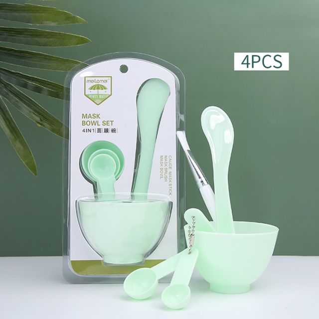 Meilamei Factory Direct Sale Cosmetic Silicone Face Mask Bowl And Brush DIY Facial Mixing Bowl Set MLM-H002