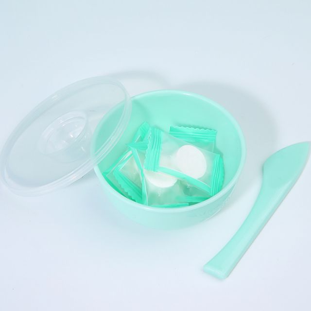 Skin Care Facial Application DIY Compressed Mask Bowl And Spatula Set With Lid MLM-H500