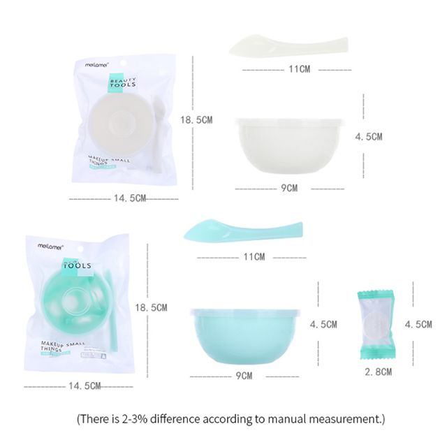 Skin Care Facial Application DIY Compressed Mask Bowl And Spatula Set With Lid MLM-H500