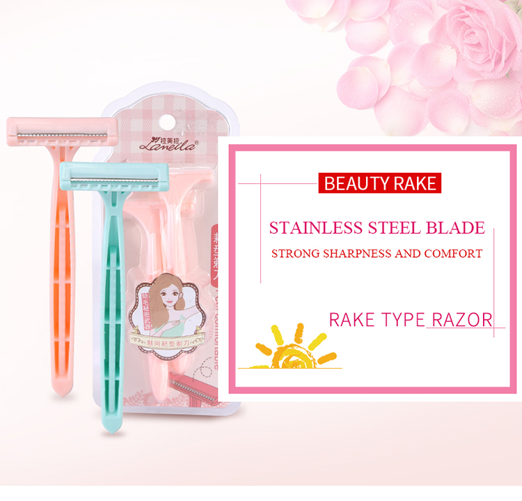 LAMEILA 2 PC personal care plastic women safety blade razor for shaving women shaver knife women A0908