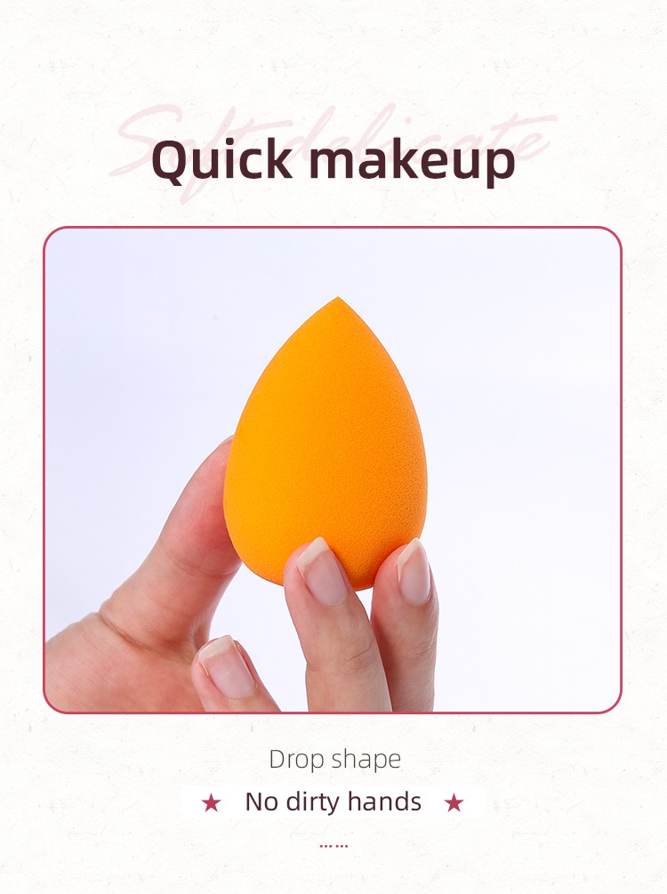 Lameila Cosmetic Sponge Blender Puff Waterdrop OEM Private Label Logo Packaging Nude Soft Foundations Beauty Makeup Sponge YF137