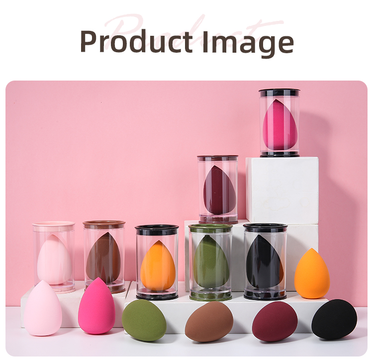 Lameila Cosmetic Sponge Blender Puff Waterdrop OEM Private Label Logo Packaging Nude Soft Foundations Beauty Makeup Sponge YF137