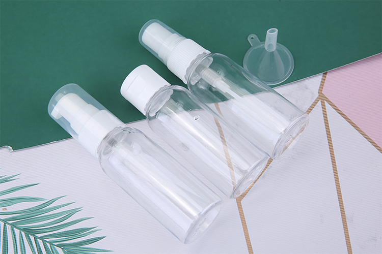 Clear Plastic Portable Cosmetic Smart Travel Empty Spray Bottles Set LM258