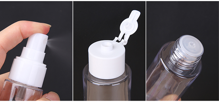 New arrival portable plastic spray travel bottle kit LM250