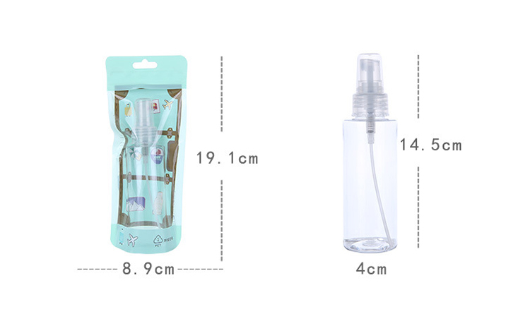 Lameila wholesale 50ml 100ml empty bottles for travel plastic empty spray bottles LM717 LM722