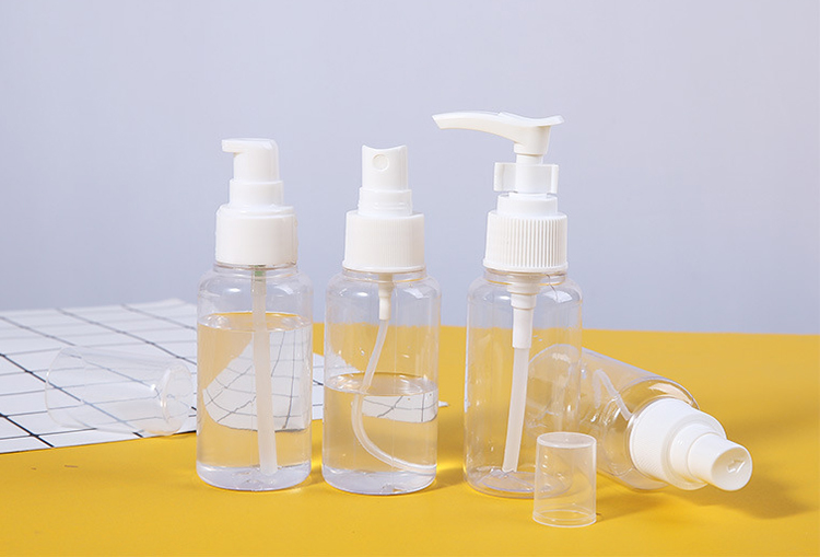 Push bottle, spray empty bottle, 4pcs pack packing skincare bottle set travel cosmetic skin care bottle set LM209