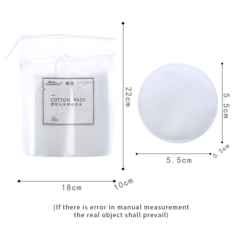 Lameila cosmetic cotton pads manufactures wholesale makeup remover round cotton pads B259