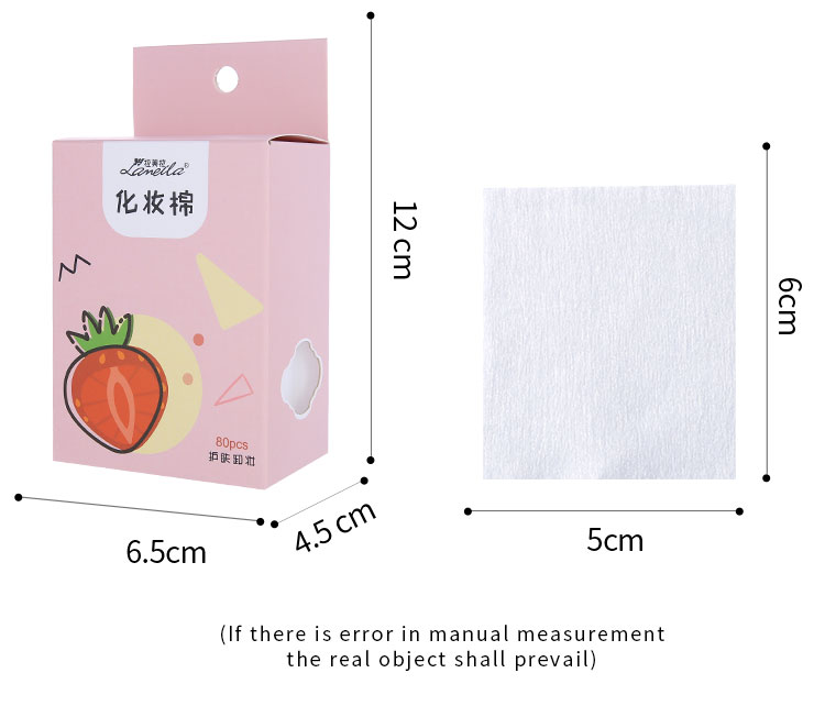 Lameila 80pcs Wholesale makeup remover face cotton pad disposable save water soft cotton pad B0111