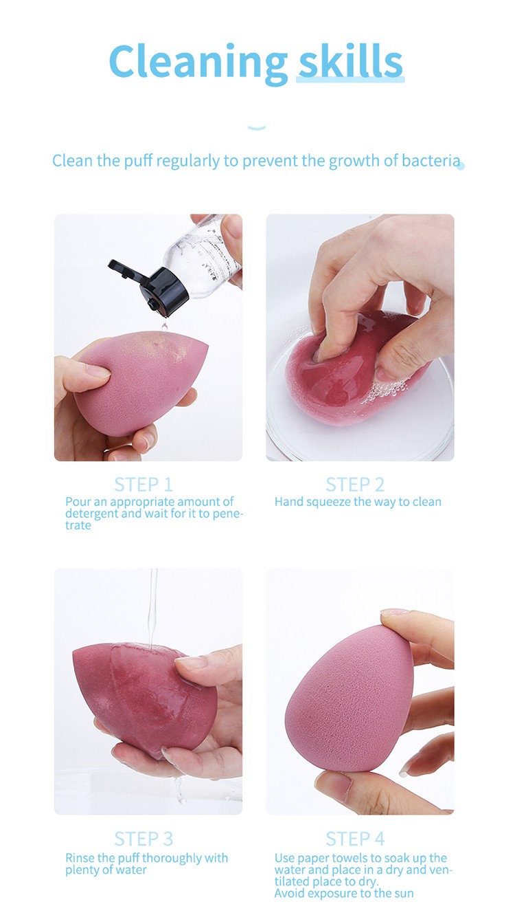 Yousha 8 pcs 2021 new arrived latex free mixed color shape makeup sponge set YF206