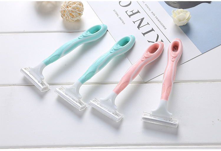 Wholesale personal care 3 layers blades safety shaving blade razor