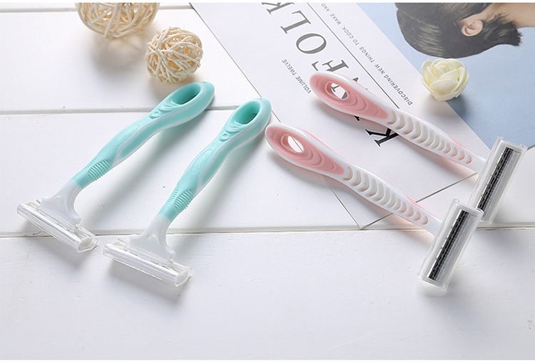 Wholesale personal care 3 layers blades safety shaving blade razor