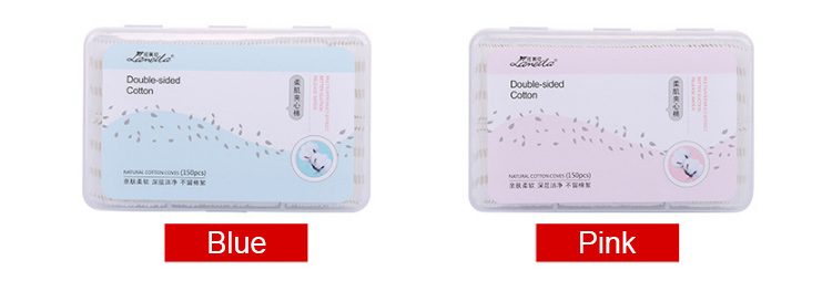 Lameila brand 150pcs box double-sided square cotton makeup remover pads facial organic cosmetic cotton pads B195