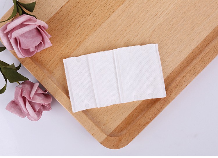 Lameila brand 150pcs box double-sided square cotton makeup remover pads facial organic cosmetic cotton pads B195