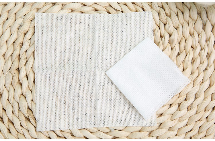 Yousha wholesale 222pcs makeup remover pads grid pattern removable facial clean cotton pad TM028