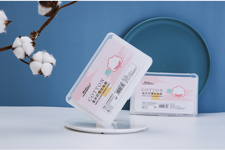 Factory direct boxed Skin-friendly water-saving slimming eco friendly face makeup remover cosmetic cotton pad CXT001
