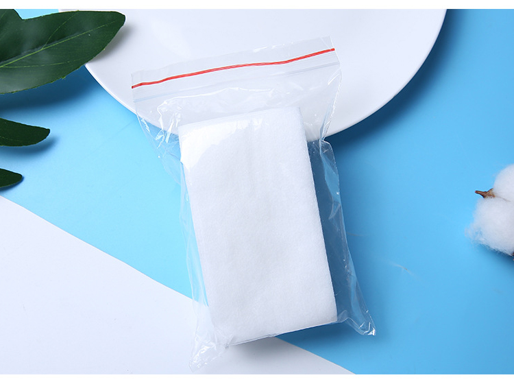 80pcs pure cotton pads wholesale disposable facial organic makeup remover cotton pads B0195