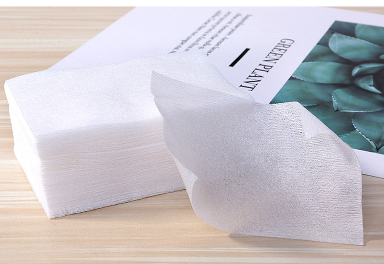 80pcs pure cotton pads wholesale disposable facial organic makeup remover cotton pads B0195