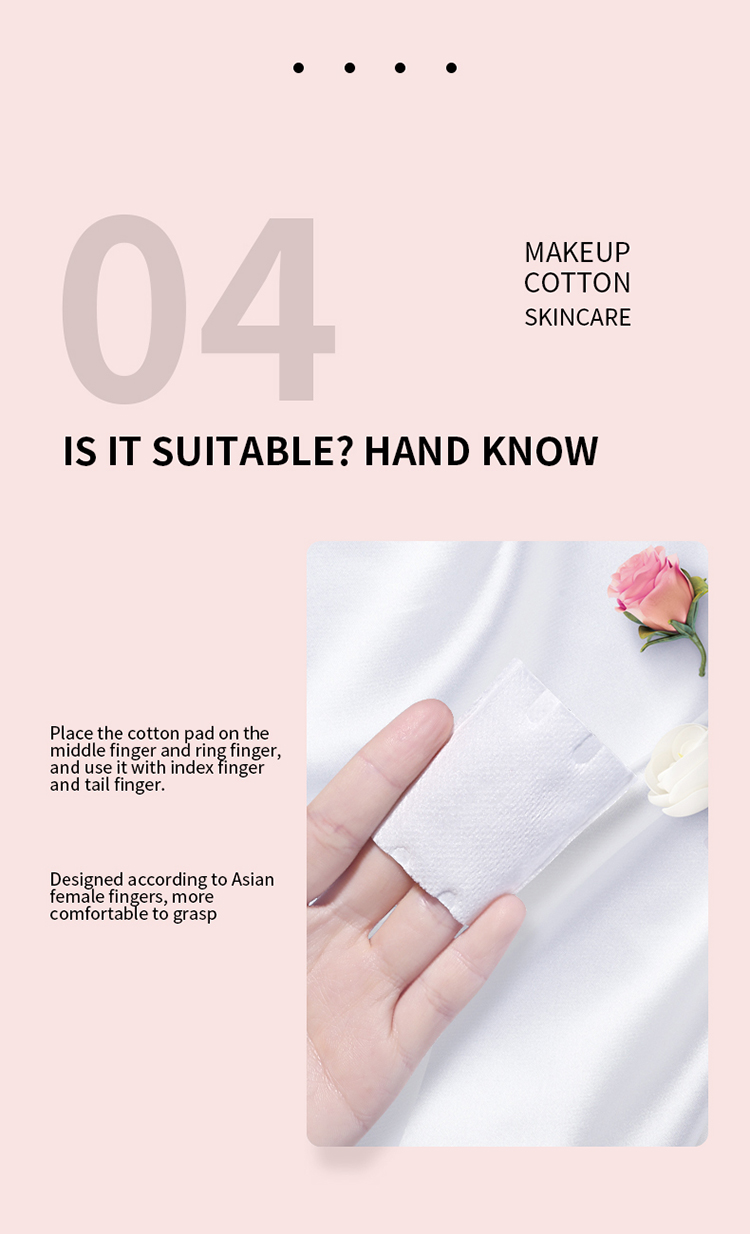 Lameila 222 pcs Facial pad square 100% pure cotton make up square skin care cotton pad CXT002