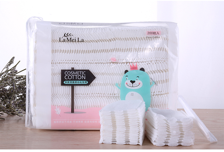 Lameila Wholesale Face Cleansing Pads 200pcs Facial Non woven Disposable Makeup Cotton Pads For Women B131