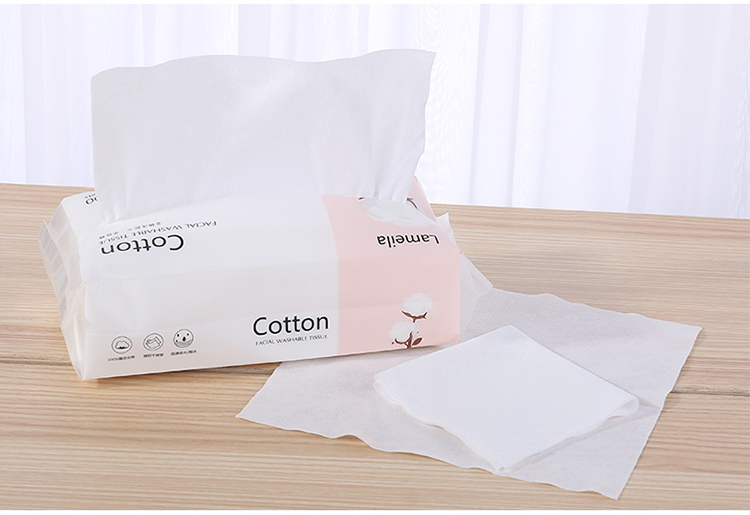 Lameila 100pcs large non woven wholesale face cotton remover make up pads square facial makeup cotton pad B313