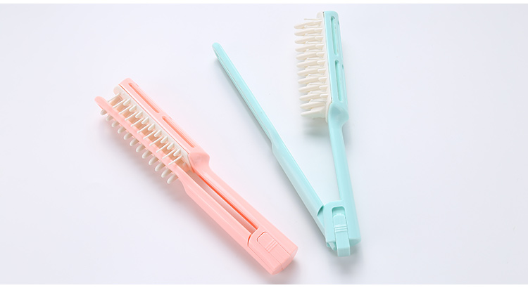 Private label make your own hair beauty tool long handle plastic hair comb straightener
