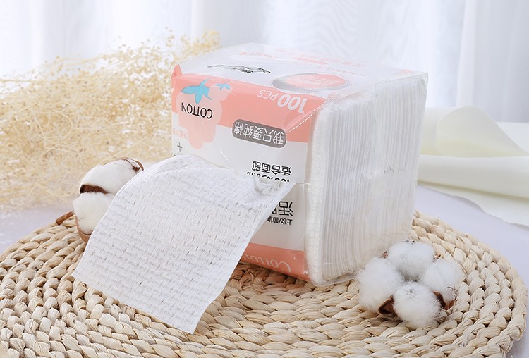 Lameila 100pcs Facial Cleaning Cotton Pads Eye Nail Polish Remover Soft Cotton Tissue B125