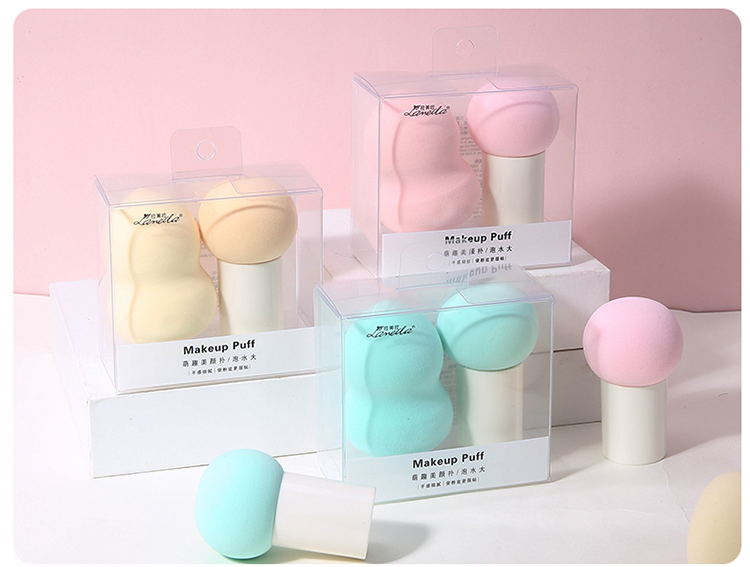 Lameila Wholesale Powder Puff Foundation Sponge Washable 2pcs/set Makeup Blender Sponge A80215~A80218