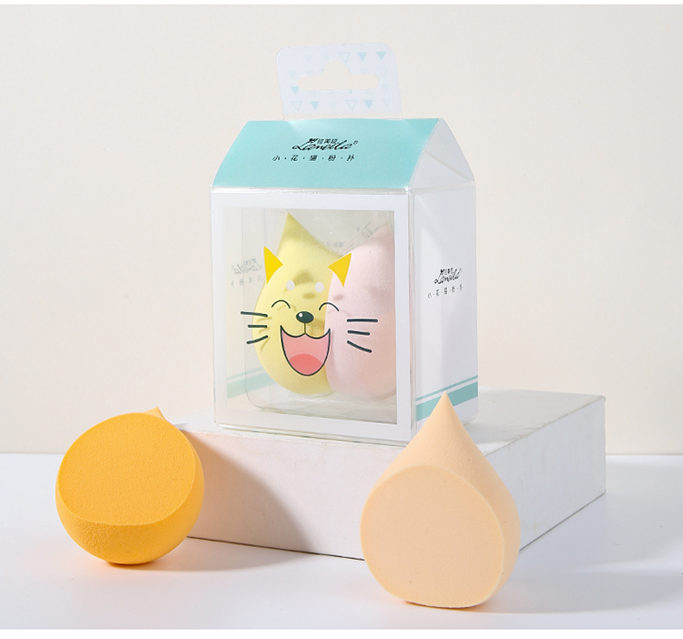 Lameila lovely cat design makeup puff OEM Latex Free Beauty Make Up Sponges Blending Makeup Sponge A80208