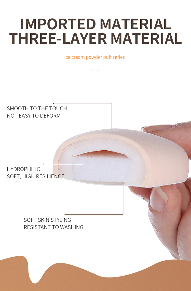 Wholesale 2pcs Air Cushion Powder Puff Hydrophilic Non-latex Skin-friendly Beauty Sponge Makeup Foundation Puff A80185